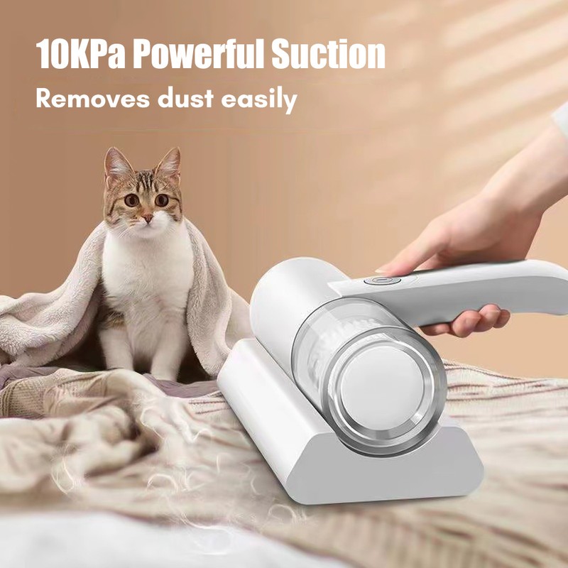Compact Mattress Vacuum Cleaner Cordless Handheld UV Cleaner Built-in Battery