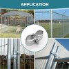 12 Pcs 1-3/8" Chain Link Fence Panel Clamps, Dog Kennel