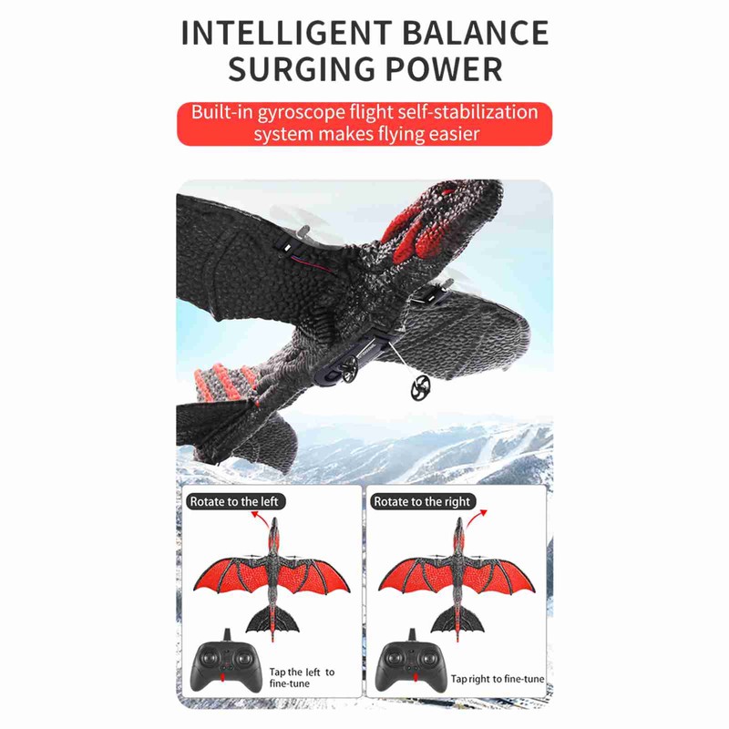 Remote Control Plane, 2.4Ghz Remote Control Airplane with Gyro Stabilizer,