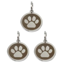 prendre PR-ANIMALKEY09 Paw Key Chain Cat Dog Stylish Key Ring Lightweight Animal Charm Paw Print Heart Set of 3