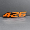 Emblem Badge 2x Orange Black 426 Hemi Emblems 426 Side