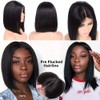 Pizazz Short Bob HD Transparent Lace Front Human Hair Wigs