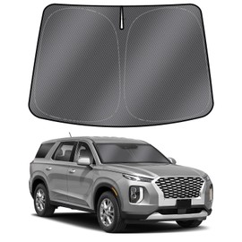 Mixsuper Liner Windshield Sunshades for Hyundai Palisade 2020-2024 2025, Windshield Sun Shade for Palisade Accessories Front Window Sun Shades Cover Foldable Sun Visor Keep Cool Block UV Heat