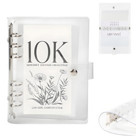 12-Month Envelopes Money Saving Challenge Binder, 12 Month Savings Challenge, Money Savings Challenges Book, Money Saving Budget Binder with Cash Envelopes, Easy and Funny Way to Save 10K Dollars