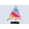 LK Wooden Sunfish Model Sailboat Decoration 16"-2