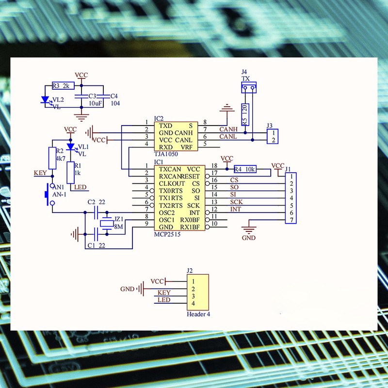Módulo SPI receptor MCP2515 CAN camión Module TJA1050 compatible con