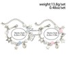 1/2Pcs Set Y2K Star Pearl Heart Crystal Chain Adjustable Aesthetic