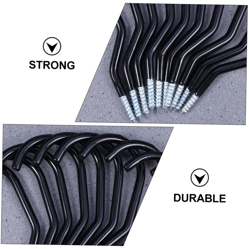 TEHAUX 10 Sets Bike Hooks Set for Wall Mounting Durable