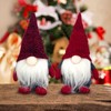 DUJSRZL 4 x Christmas Gnomes Knitted Plush Santa Claus Christmas