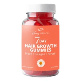 Gomitas Ebony Medical Cabello Biotina Keratina  Hair Biotin Keratin Gummies, 60 Count                                                                 