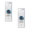 Visionis 2 Pack FPC-7561 VIS-7028 Indoor Stainless Steel No Touch