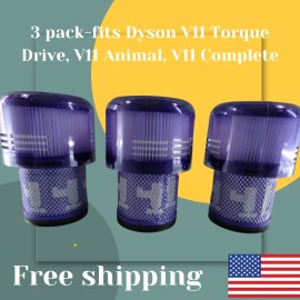 For Dyson Replacement HEPA filter for Dyson V11 Extra, V15 Detect Vacuum 3 pack