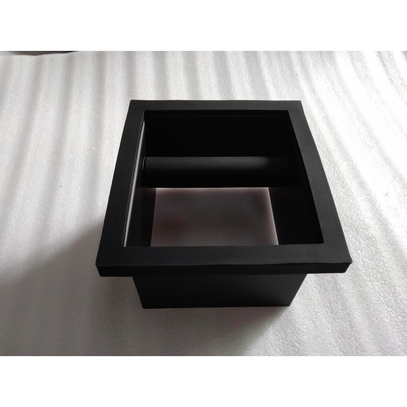DIBTSA Espresso Coffee Ground Knock Box Chute, Built-in Desktop Waste