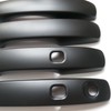 CYAuto Chrome Carbon Fiber Gloss Black Exterior Door Handle Cover