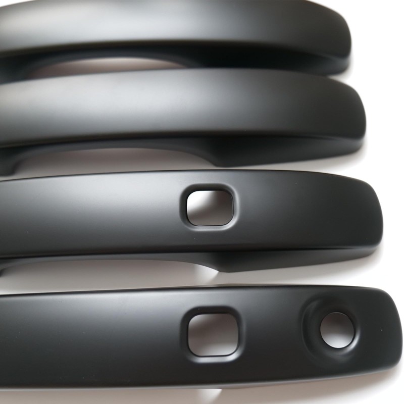 CYAuto Chrome Carbon Fiber Gloss Black Exterior Door Handle Cover