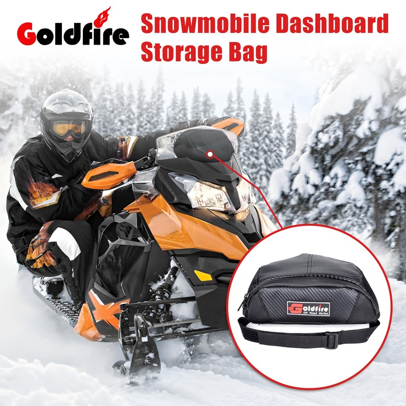 Goldfire Snowmobile Windshield Bags Accessories Ski Doo Dash Bag Dashboard
