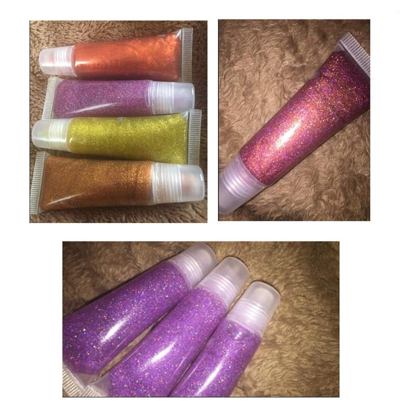 Erewa 12Pcs 8ml Clear Empty Tubes Refillable Containers for DIY