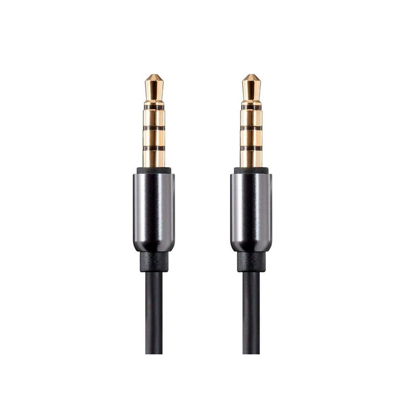 Monoprice Auxiliary Audio Cable - 3.5mm TRRS, Gold Plated, 15