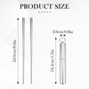 Folding Chopsticks with Case - 304 Stainless Steel Travel Chopsticks