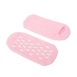 TOVINANNA 1 Pair Moisturizing Gel Socks for Dry Cracked Feet Reusable Foot Covers for Exfoliation Washable Easy to Clean Soft Gel Lining for Smooth Skin