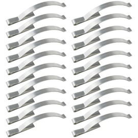 Heyous 20PCS 57x5mm Stainless Steel Window Screen Tension Spring Corner Clip Silver Corner Mounted Casement Window Spring Screen Clip Suitable for Screen and Window Frame