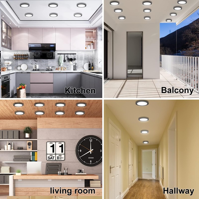 NOVELUX ETL Certified 7 inch Small LED Flush Mount Ceiling