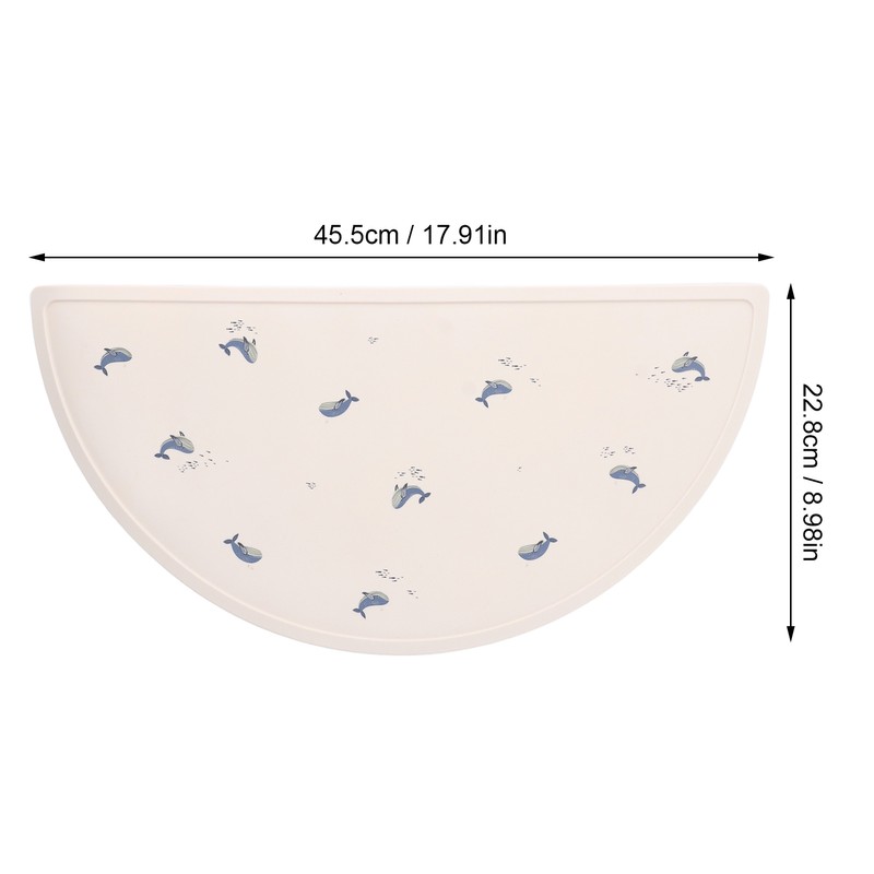 Baby Meal Mat Silicone Waterproof Simple Baby Placemat Feeding Mat