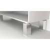 ALUSFERA Furniture Feet, Metal Table Legs, Height Adjustable, Cupboard Feet,