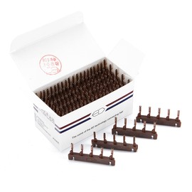 6-Domideance 6D Hair Extensions Machine Human Hair for Connection Hair Connection Buckle Clip Fastest No Trace Hair Extension (40pcs) (5 rows, brown)