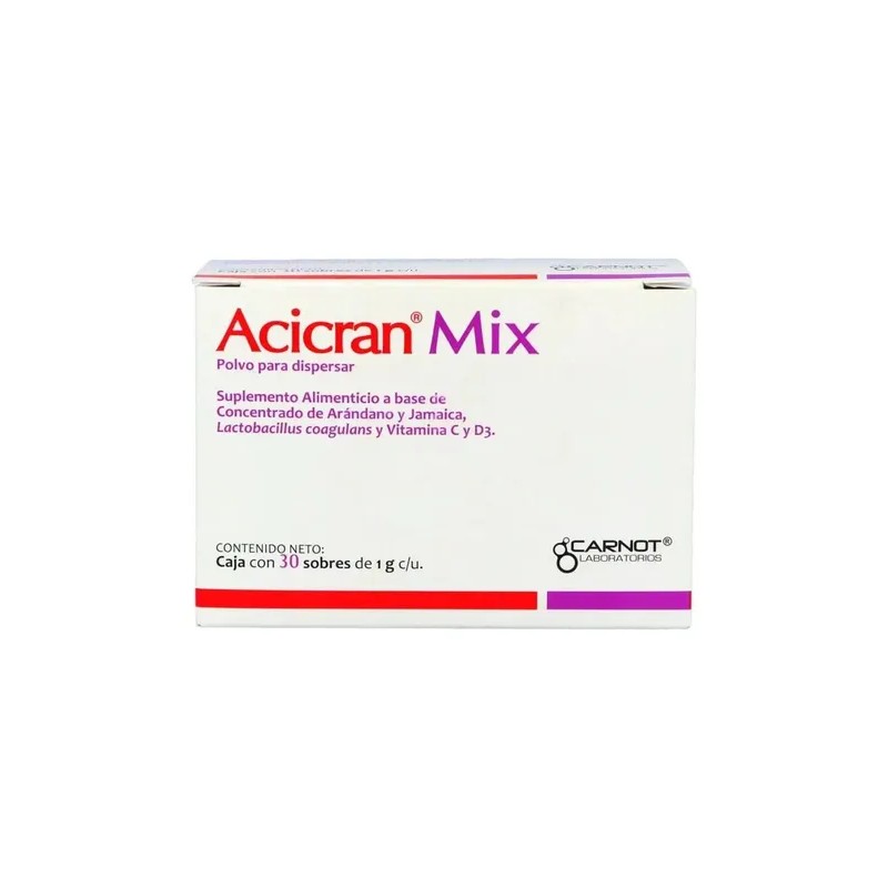 Acicran Mix Sobre Con Polvo Para Dispersar 30 Sobres De