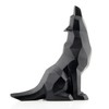 Wisifayardin Black Wolf Howling Wolf Figurine Statue for Home Decor