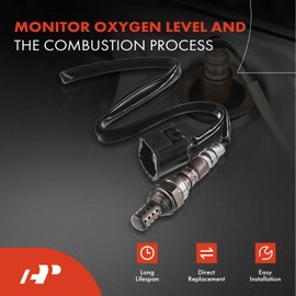 A-Premium O2 Oxygen Sensor Compatible with Mazda 3 2004-2009, 2.0L 2.3L, with Calif-ESV, Upstream & Downstream & Center, 3-PC Set, Replace# LF6918861B