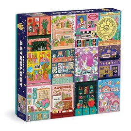 House of Astrology 500 Piece Foil Puzzle from Galison - 20" x 20" Beautifully Illustrated Puzzle, Thick & Sturdy Pieces, Fun and Challenging Activity for Adults, Perfect for Zodiac Enthusiasts!
