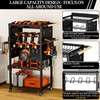 All-Metal Heavy-Duty Power Tool Organizer with Charging Station 8 AC