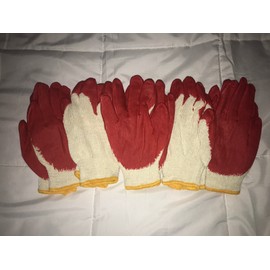 BBH New 5 Pair BBH Gardening Gloves Latex Foam Coating Polyester Liner Free Shipping