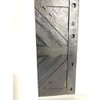 Black Semi Truck and Trailer Mud Flaps - Chevron 24"
