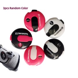 3pcs A99 Golf Score Counter One Touch Reset Score Counter Random Color - Small Enough to Attach to Glove - Great for Clip on Golf Bag, Belt, Push Cart
