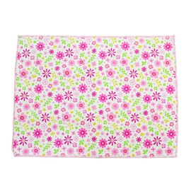Genesis Japanese Dish Towels and Dish Drying Mat (Pink Flower)