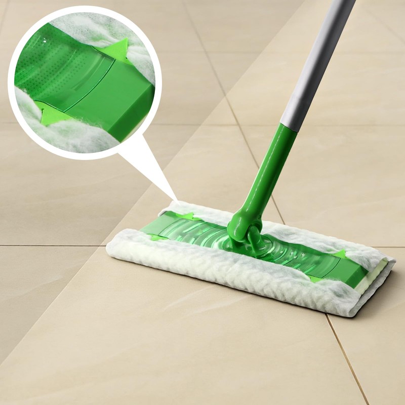 4-Pack Replacement Gripper Clips for Swiffer Sweeper 2-in-1 Mops, Secure