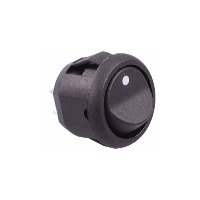On-Off Ultra Miniature 13mm Round Rocker Switch SPST Hobby DIY