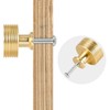 TRIXES 4PK Matte Gold Drawer Knobs - Decorative Cabinet Drawers