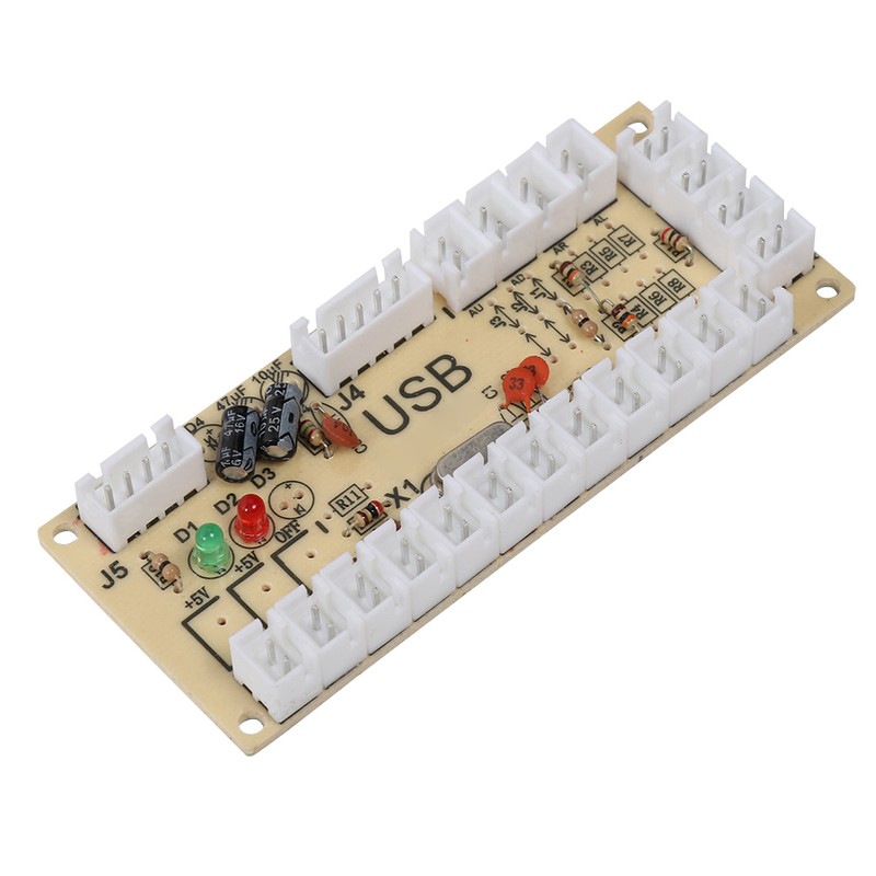 Arcade Game USB Encoder Controller with Acrylic Crystal Case for