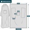 Premium Fleece Blanket with Sleeves by Pavilia | Warm, Cozy,