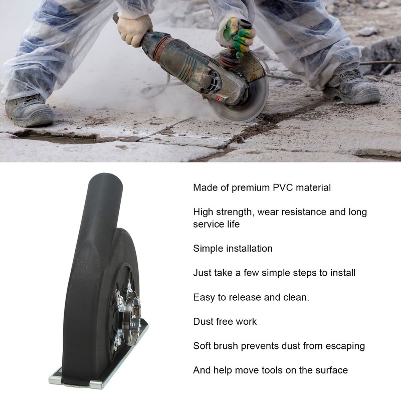 Angle Grinder Dust Shroud PVC Wear Resistance Cutting Dust Cover