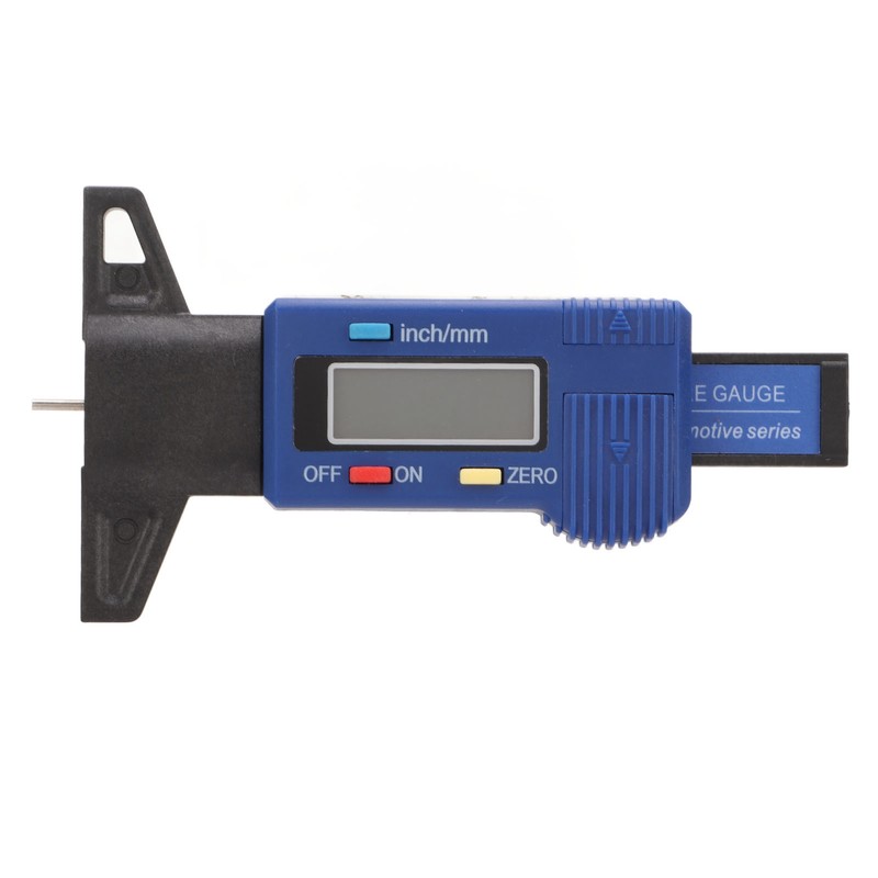 Digital Tire Tread Gauge Color Coded Depth Measurement Tool Handheld