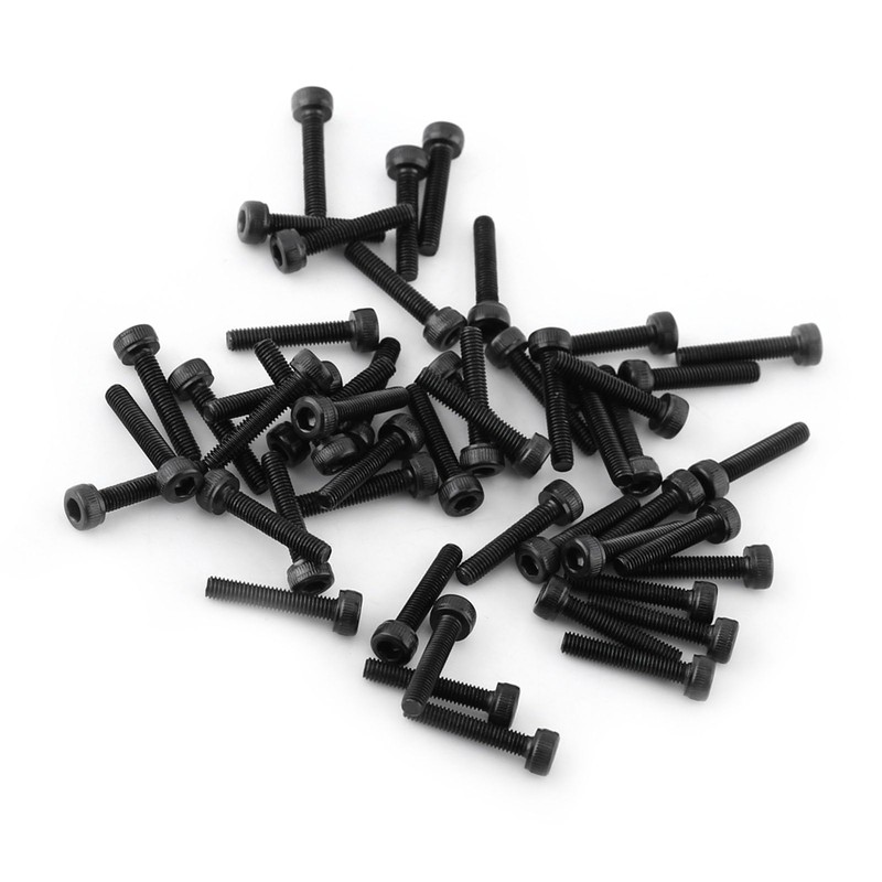 50 Pcs M3 x 16mm Hex Socket Cap Screws Bolts,