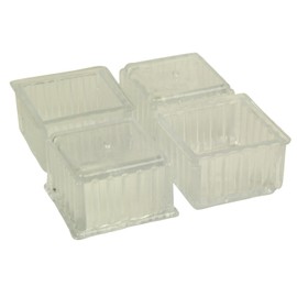 tutsi Rhino Clear Leg Cap Angle 36 mm, 1 Pack 4 Pack