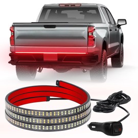 AINBIN 60 inch Fire Truck Red Emergency Lights Strip 360 LED Tailgate/Rear Window Strobe Firefighter Police Flashing Warning Hazard Safety Lights for Vehicles Trucks Pickup Firefighters