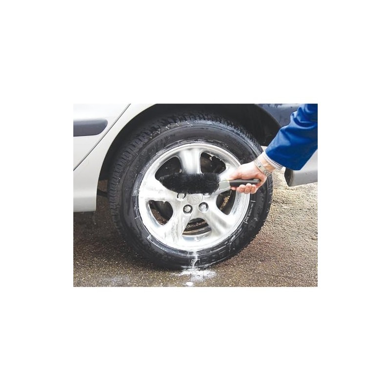 APA 16008 Felgenbürste Silver-Duo, für Alufelgen, Stahlfelgen