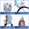 Rat Chef headband, removable mouse plush toys, adjustable headbands for